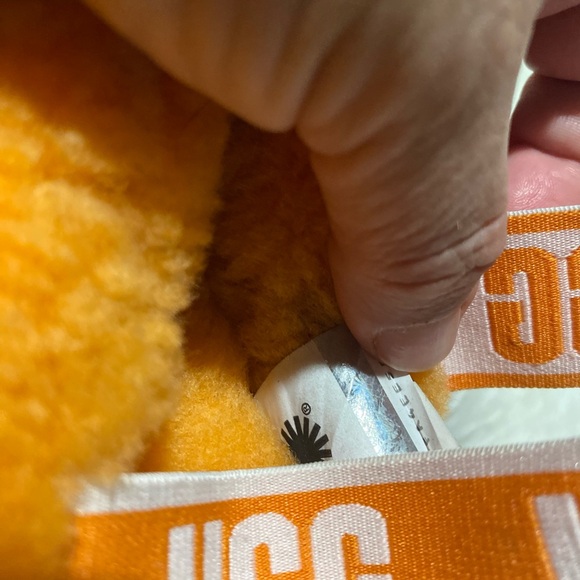 UGG Orange Fluffy Sandals - Picture 8 of 8